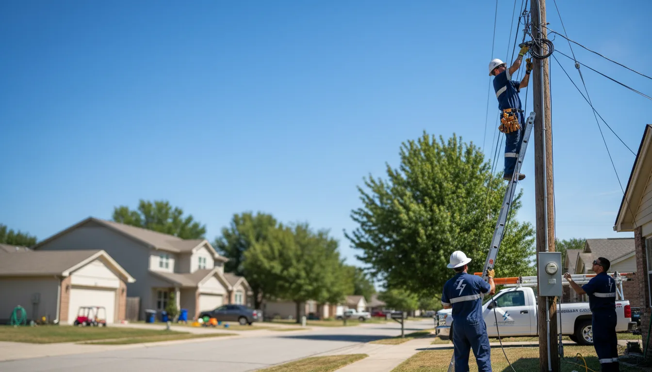 Residential electrician providing installation services in Houston, MO